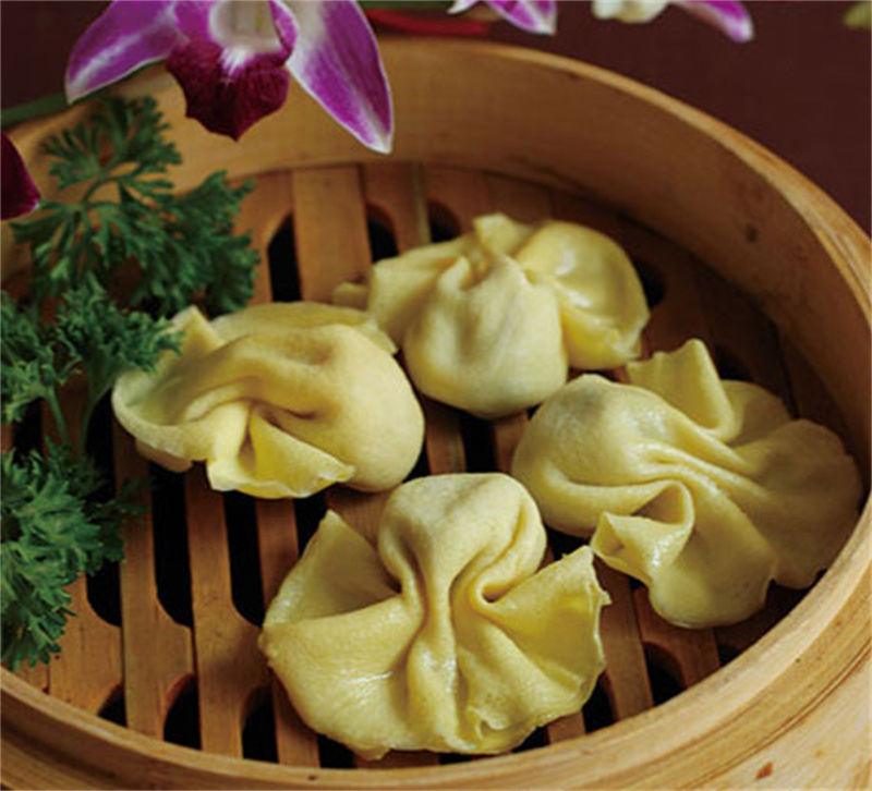 小笼三鲜金鱼蛋饺