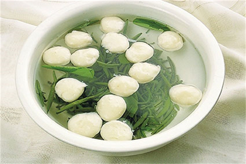 漂汤鱼丸-莼菜漂汤鱼丸
