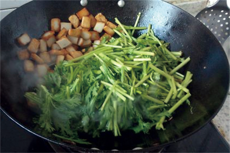 鱼豆腐类-茼蒿鱼豆腐